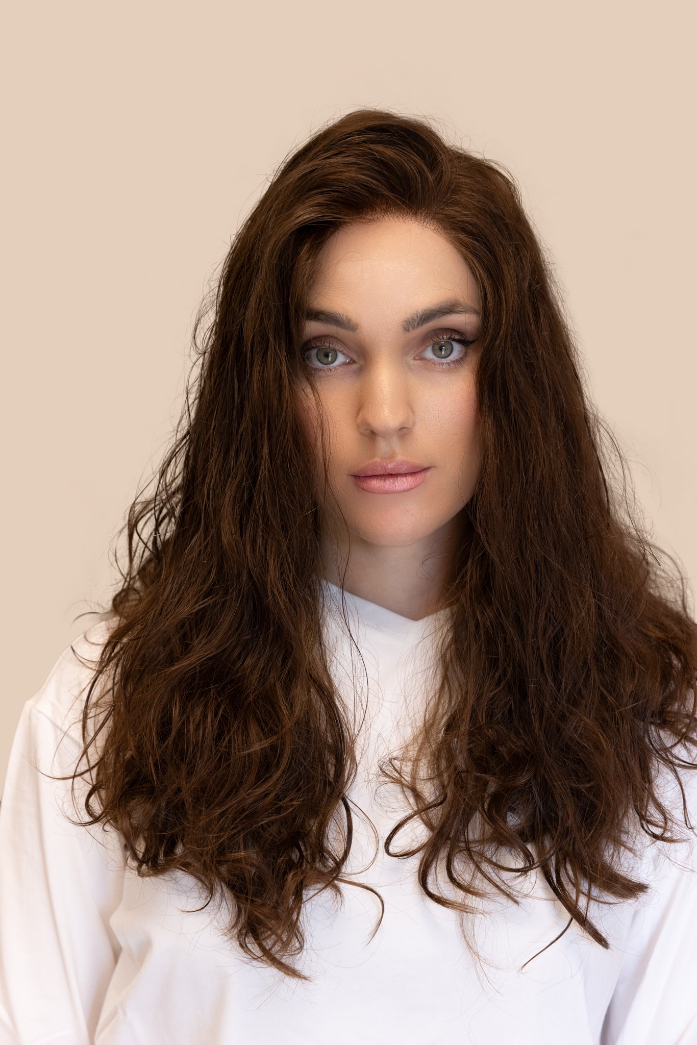 Flowing Mocha Waves | LACE TOP