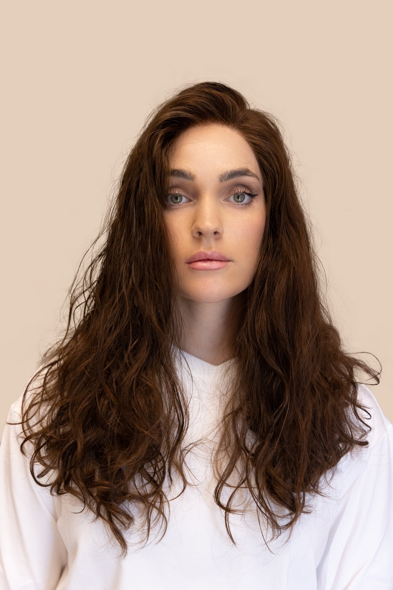 Flowing Mocha Waves | LACE TOP