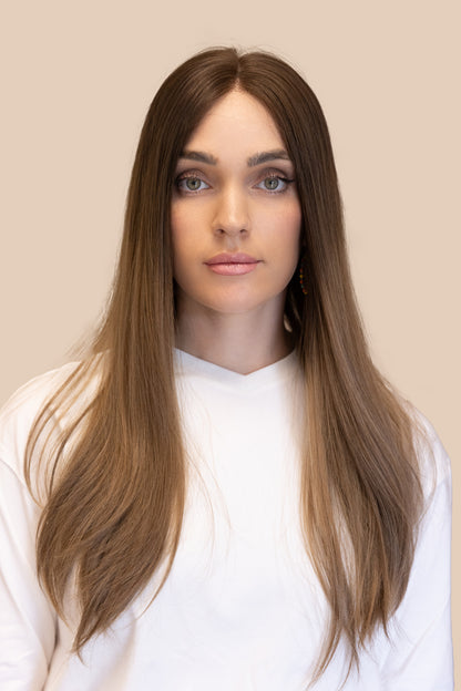 Silky Beige Flow | LACE TOP