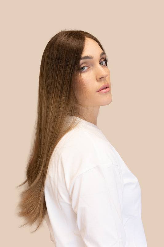 Silky Beige Flow | LACE TOP