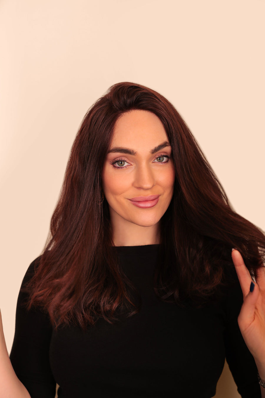 Velvet Waves | Handcrafted European Human Hair Wig with Soft Beachy Waves — 100% Human Hair | Dorin Wigs, Fort Lauderdale