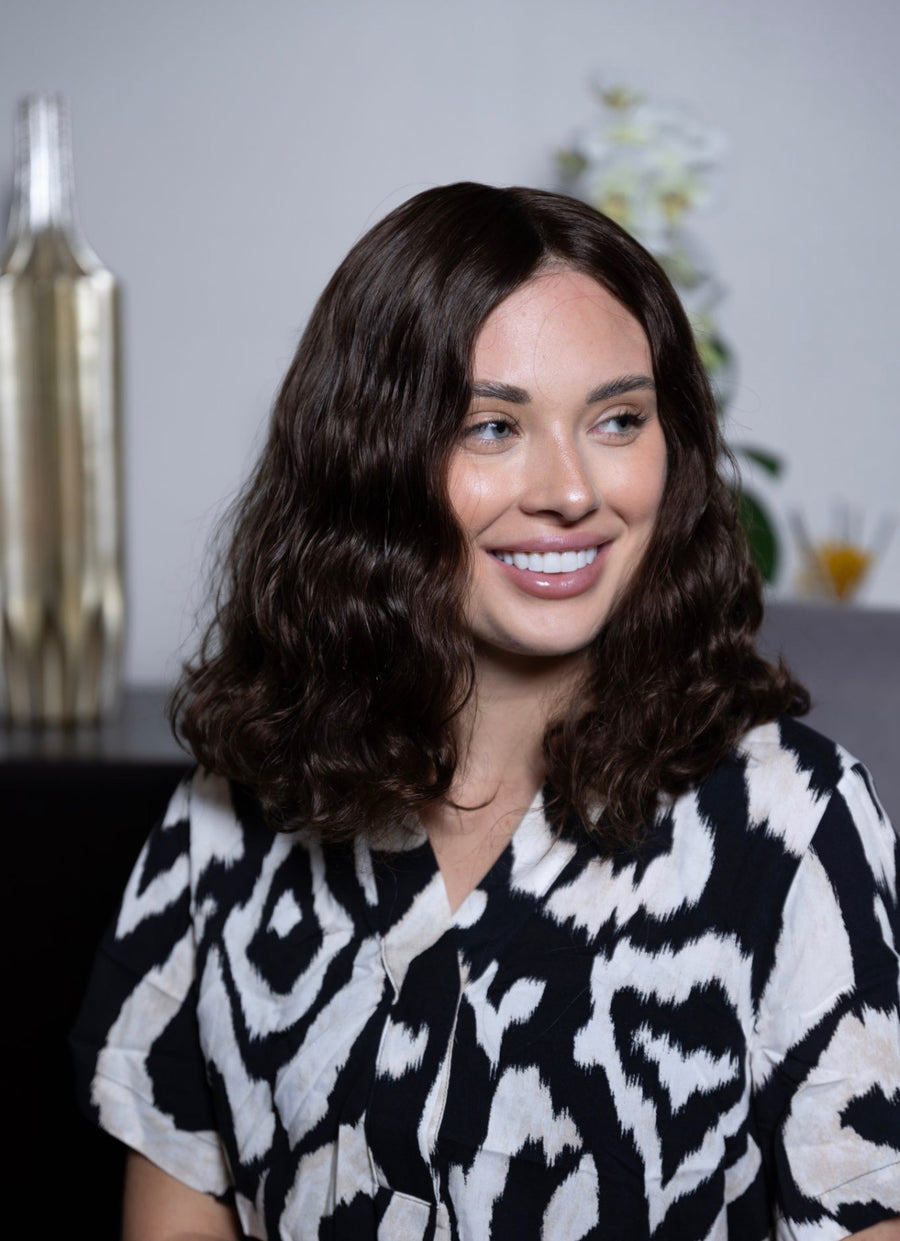 Short Wavy Human Hair Wig | Lace Front and Full Lace Options — 100% Human Hair | Dorin Wigs, Fort Lauderdale