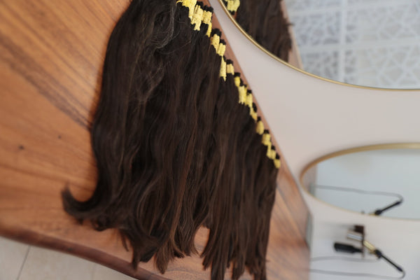 Raw European hair bundle photographed at the Dorin Wigs studio (6)