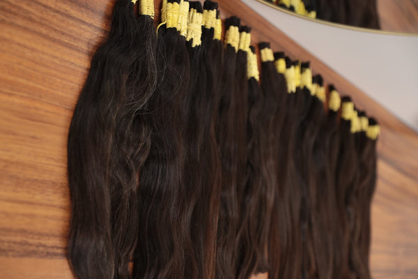 Close detail of European human hair used in Dorin Wigs pieces (7)