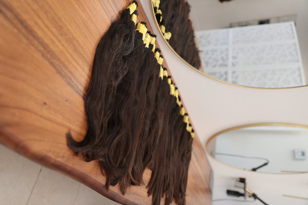 European human hair — texture and colour detail, Dorin Wigs Fort Lauderdale (9)