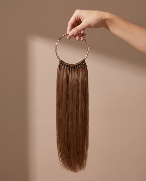 Close detail of European human hair used in Dorin Wigs pieces (11)